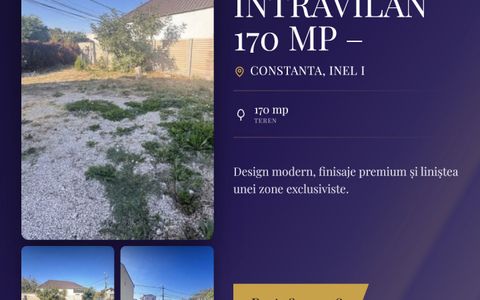 Teren intravilan 170 mp – dublă deschidere la două străzi, zona Inel I