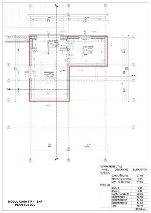 Case individuale nZEB, 142,94 mp utili, teren 514–535 mp | Chinteni – fotografia 7 din 7