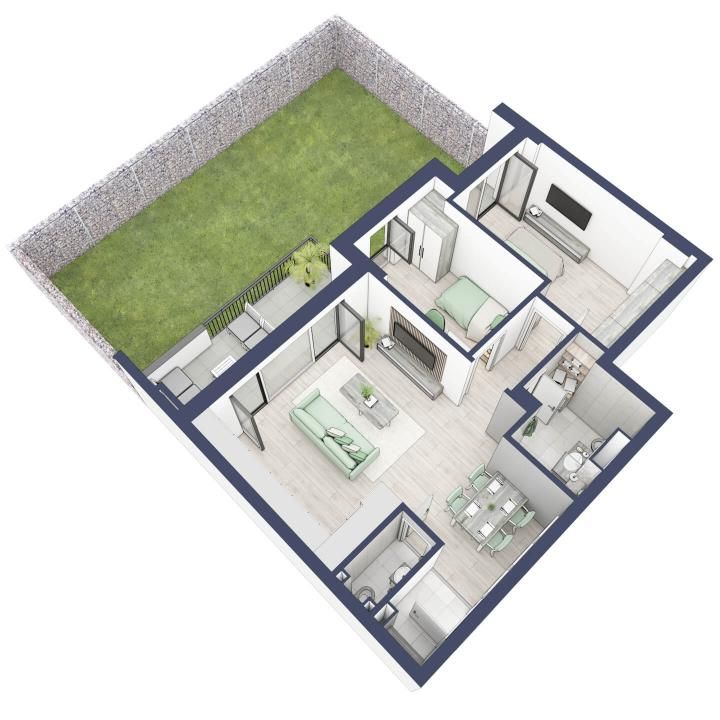 Apartament 3 camere, Parter, intabulare vara 2026 – fotografia 4 din 6
