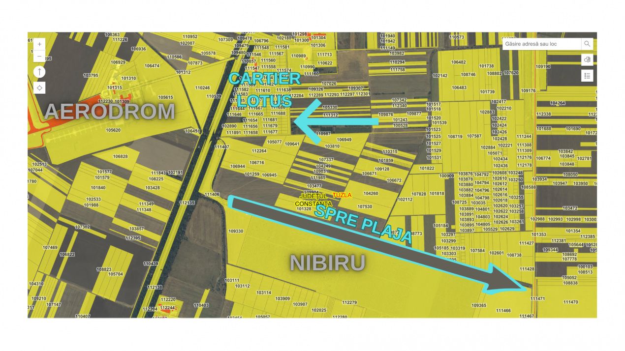 Teren intravilan pe partea cu Marea in zona Aerodrom TUZLA NIBIRU Costinesti – fotografia 12 din 22