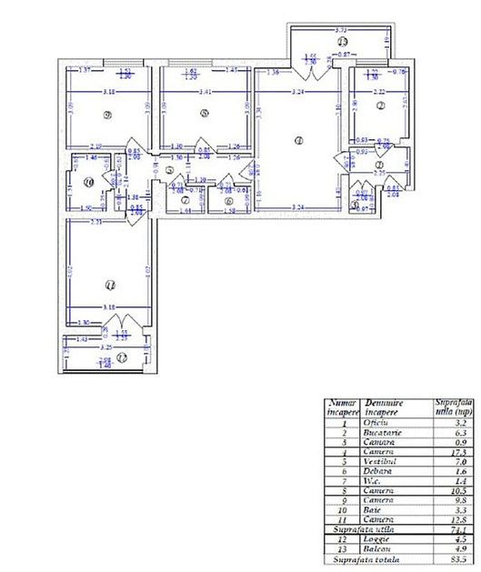 Apartament 4 camere -5 minute de mers  pana la metrou Costin Giorgian – fotografia 16 din 16