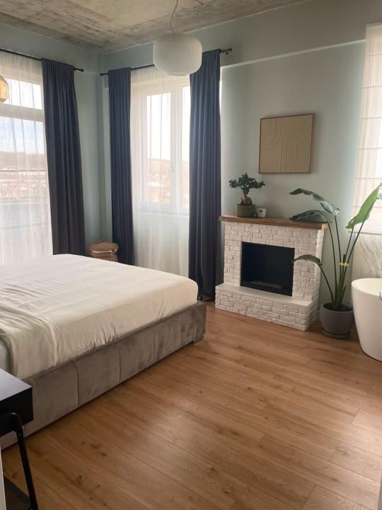 Penthouse cu terasă panoramică și vedere spre Cetatea Cisnădioara – Cisnădie – fotografia 18 din 20