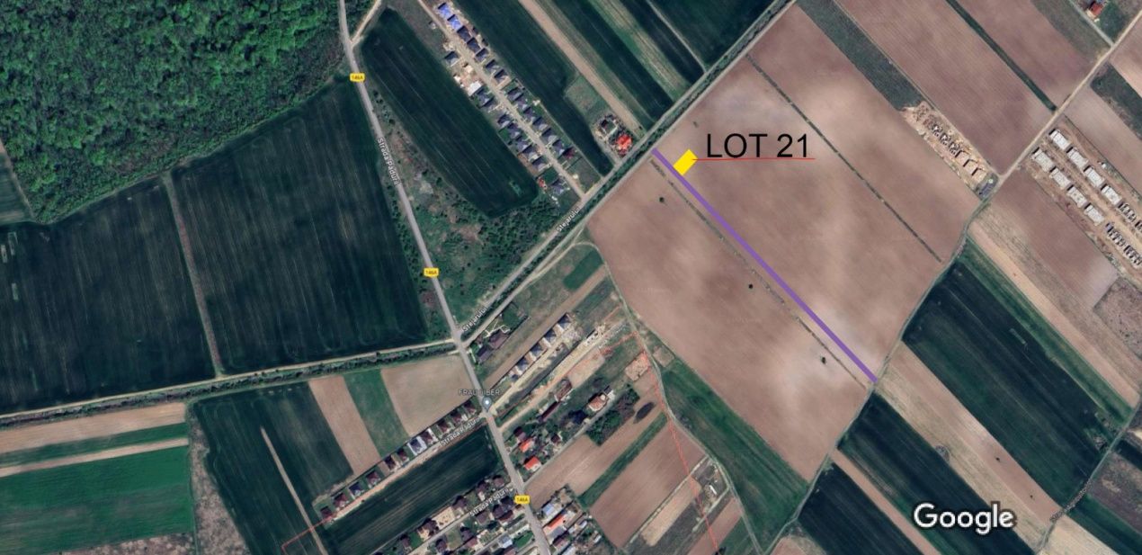 Teren intravilan 500/1000mp Săbăreni | 300m de pădure si 1km de Autostrada A0 – fotografia 1 din 7