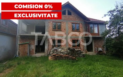 Comision 0% Casa tip duplex de vanzare 6 camere cu teren Saliste Sibiu
