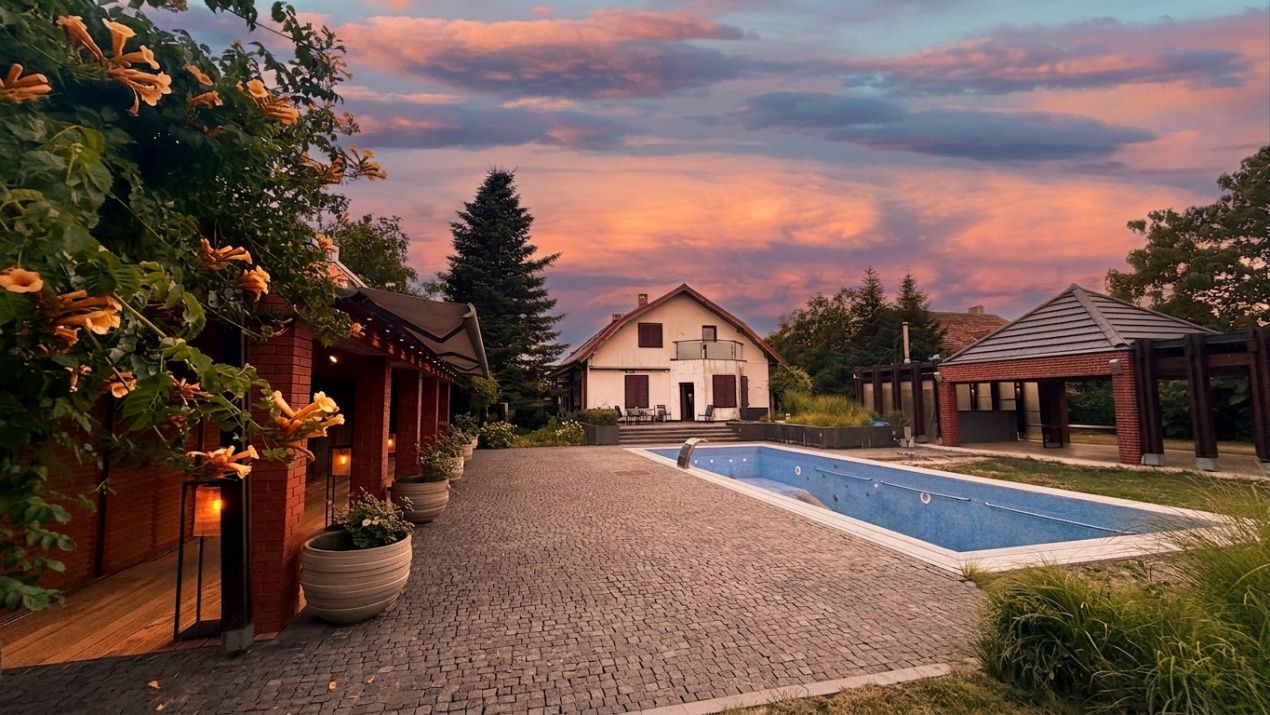 Proprietate exclusivistă cu 7.000 mp teren, piscină și multiple spații adiacente – fotografia 1 din 34