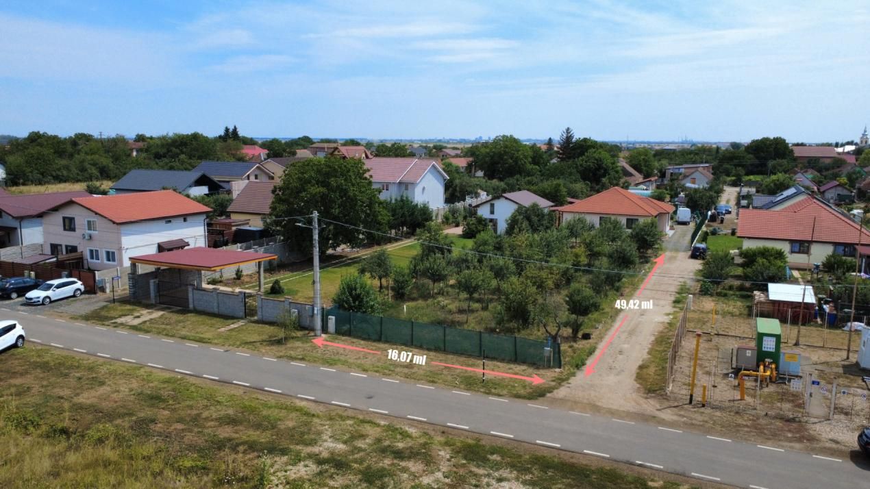 Comision 0 - Teren intravilan 800 mp Sânandrei | CU pentru Duplex P+2E – fotografia 1 din 3
