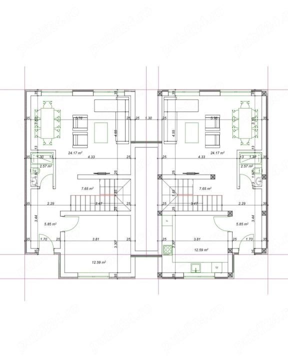Duplex despartit prin camera tehnica | 4 camere | Toate utilitatile | – fotografia 17 din 18