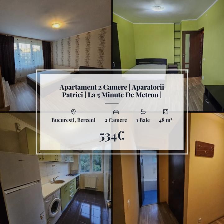 Apartament 2 Camere | Aparatorii Patriei | La 5 Minute De Metrou | – fotografia 1 din 6