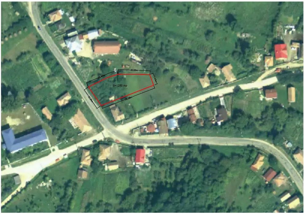 Teren de vanzare 1200mp parcela cu livada de 800 mp zona Deușu – fotografia 1 din 2