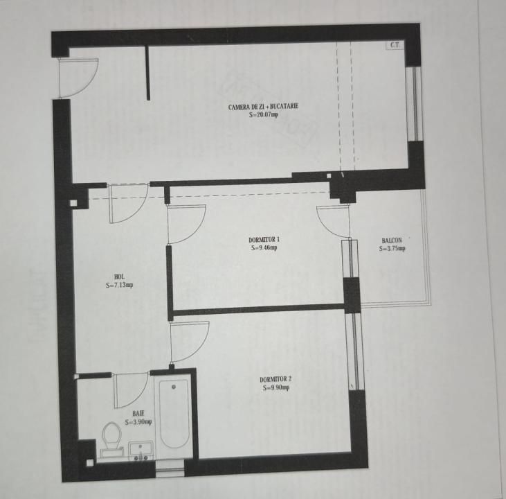 3 camere | Titan | Palladium Residence | Etaj 1/11 | Parcare | Boxa – fotografia 17 din 17