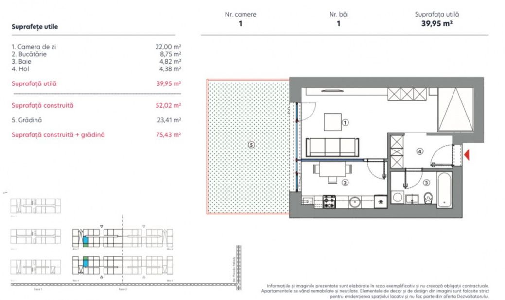 Garsoniera  / Finisaje premium / Metrou / Comision 0% / Pallady – fotografia 7 din 8