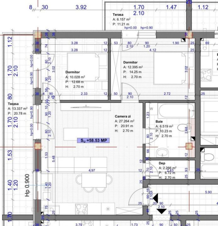 Apartament 3 camere Sesul de Sus Florești BLOC NOU – fotografia 7 din 7
