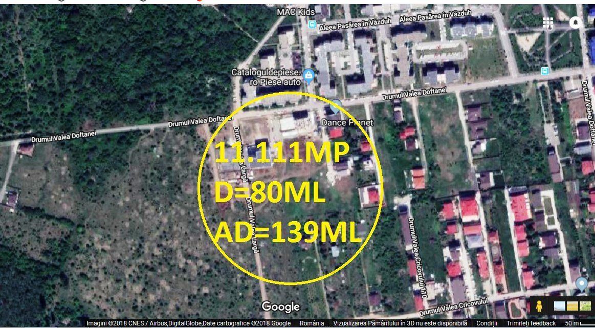 Teren 11.111mp- Drumul Taberei-Drumul Valea Doftanei-Dubla deschidere. – fotografia 1 din 3