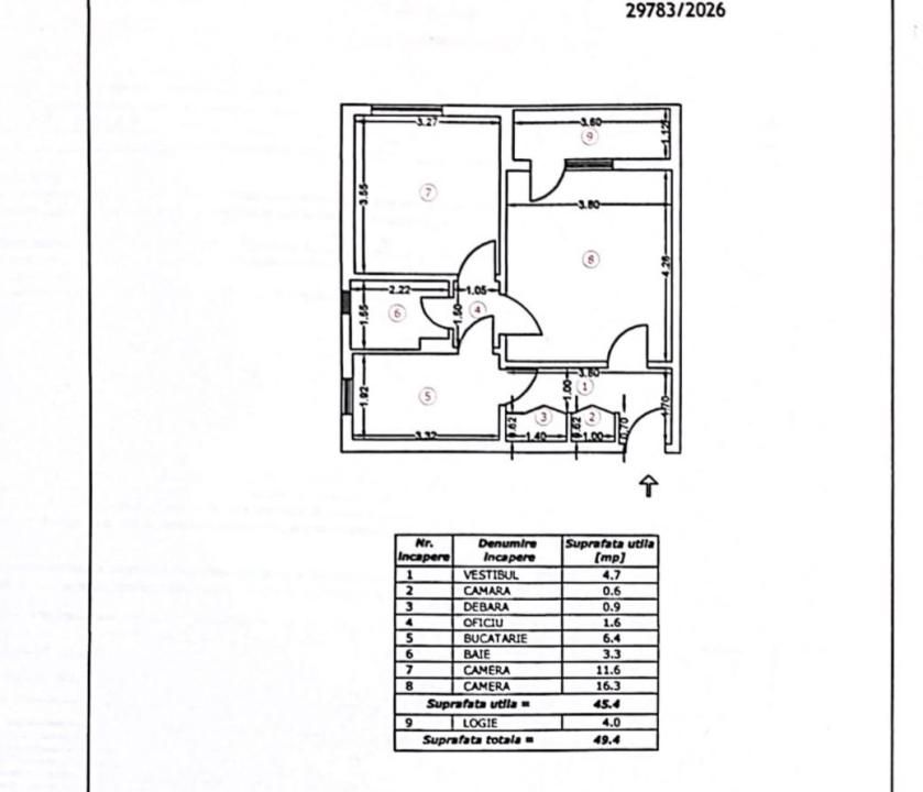 Oportunitate Mall Plaza | 2 Camere + Balcon | 350 m Tramvai 41 – fotografia 9 din 9