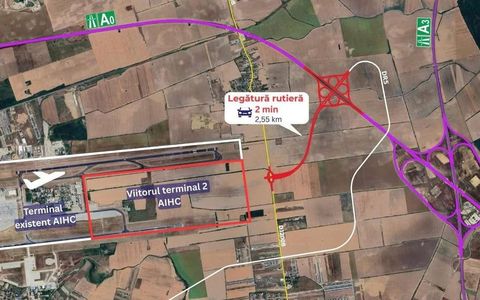 TEREN PREMIUM PENTRU INVESTIȚIE – 17.000 MP | LÂNGĂ VIITORUL TERMINAL 2 OTOPENI