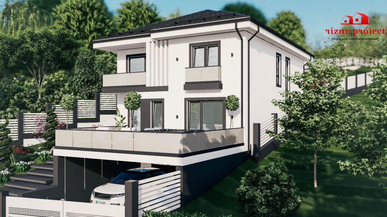 🏡 Casă la roșu, D+P+E, 223 mpu, teren 10 ari – fotografia 1 din 19