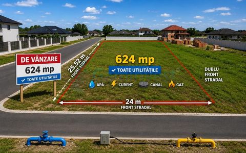 Parcela cu utilitati si dublu front stradal de vanzare in Santandrei