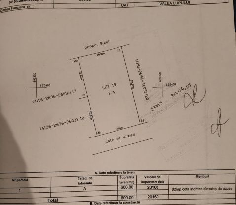 Teren 600 mp în Valea Lupului, str. Petrache Poenaru – zonă de case noi – fotografia 2 din 3