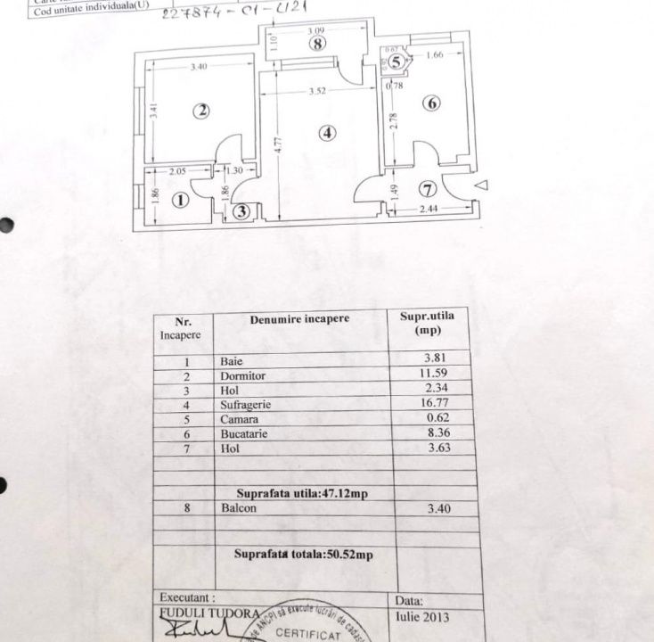 Apartament 2 camere centru constanta- etaj 3 - fără comision – fotografia 13 din 13