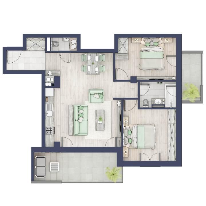 Apartament 3 camere, etaj 1, intabulare vara 2026 – fotografia 5 din 5