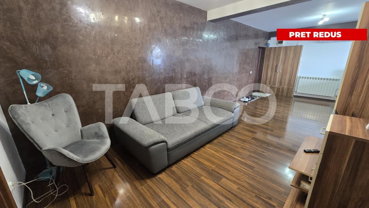 Apartament de inchiriat mobilat utilat 3 camere zona Rahovei Sibiu – fotografia 1 din 14