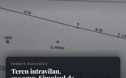Teren intravilan, 1900mp, comuna Simnicul de Sus, sat Romanesti