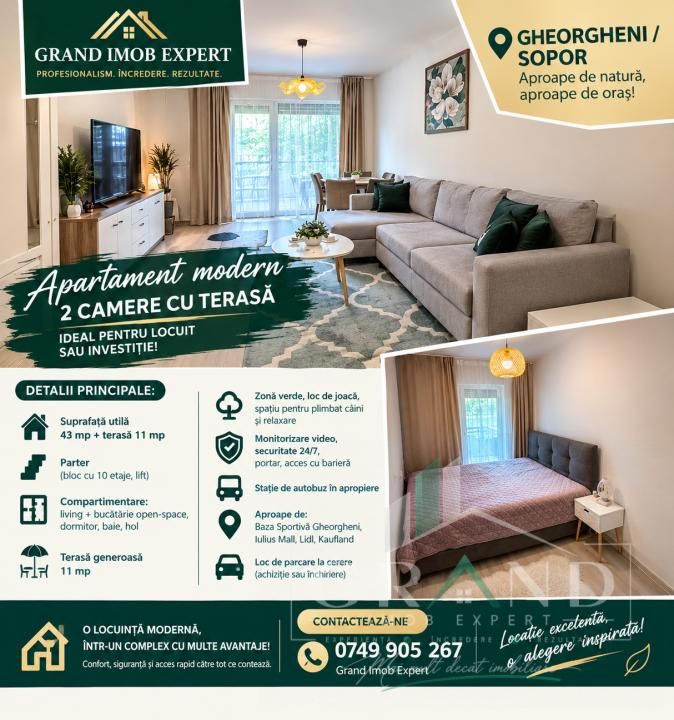 Apartament Modern cu 2 Camere și Terasă – Sopor | Gheorgheni – fotografia 1 din 7