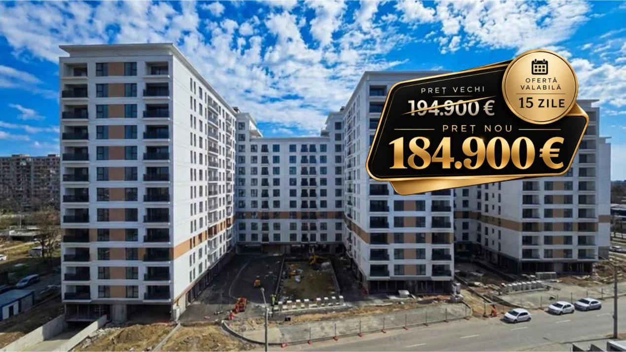 High Garden East Obor-Apartament 2 camere cu terasă de 33mp, TVA inclus – fotografia 1 din 9