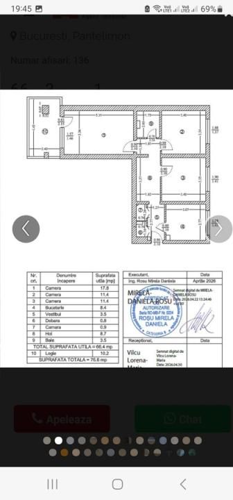 3 Camere de vanzare | Pantelimon | Metrou | 0% Comision | Centrala – fotografia 7 din 12