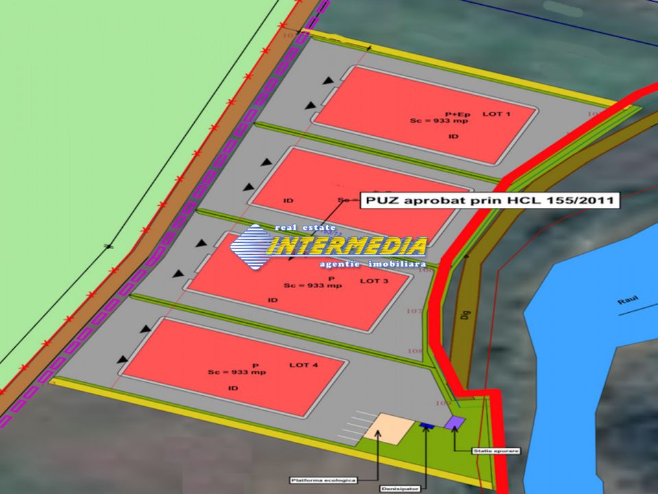 Teren Industrial de vanzare loturi de cate 3350 mp cu PUZ si utilitati in zona – fotografia 3 din 3