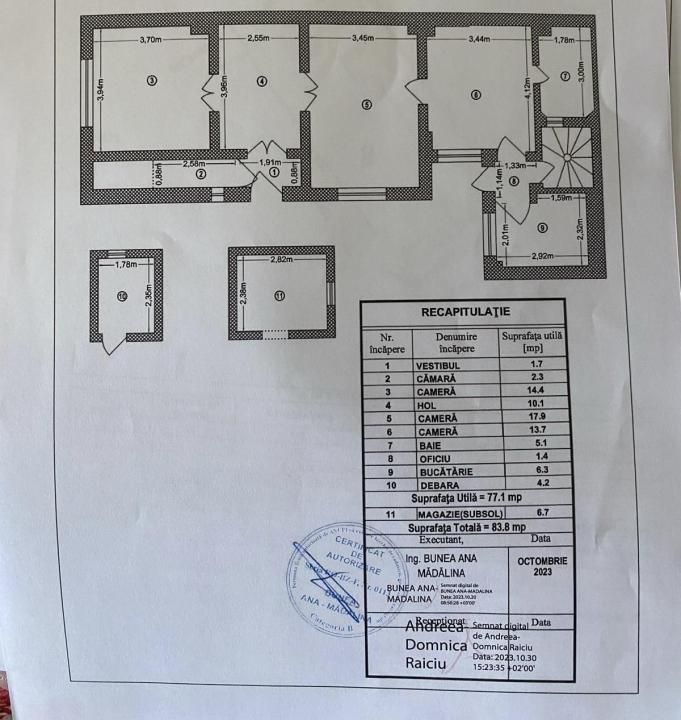 Apartament in vila | Piata Alba iulia - Decebal | parter din P+1 | – fotografia 15 din 15