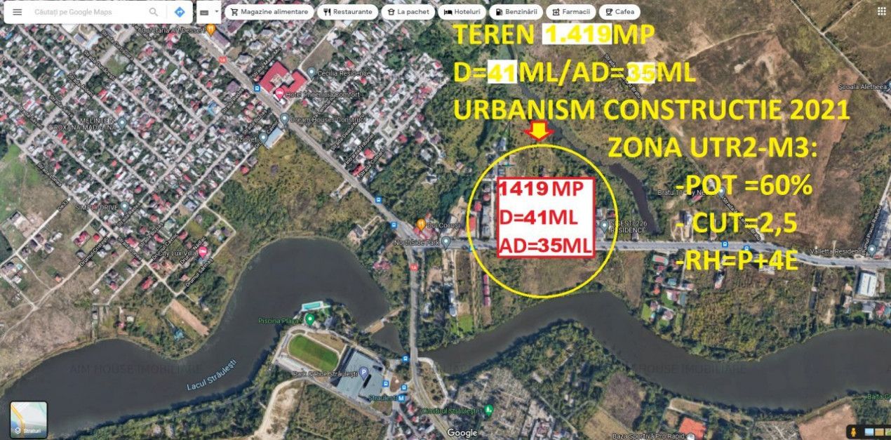 Sos. Ghe. Ionescu Sisesti Teren 1.419mp-D=41m/Ad=35m-Zona M3-Urbanism Construire – fotografia 1 din 4