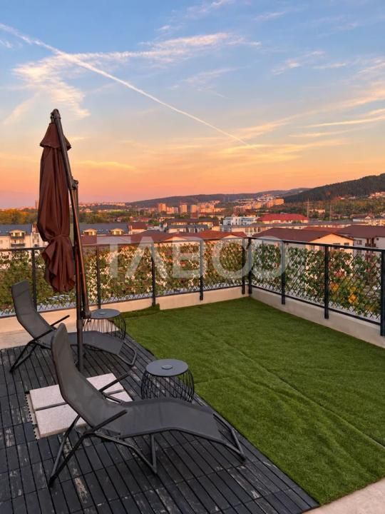 Penthouse panoramic de vanzare la cheie cu terasa de 40 mp Floresti – fotografia 11 din 13