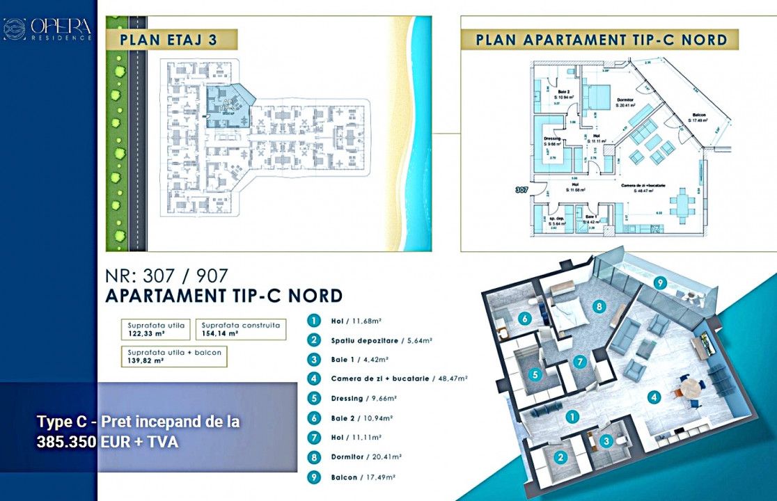 Apartamente de lux cu 2 camere, pe plaja in Mamaia Nord, in RATE sau cu DISCOUNT – fotografia 35 din 36
