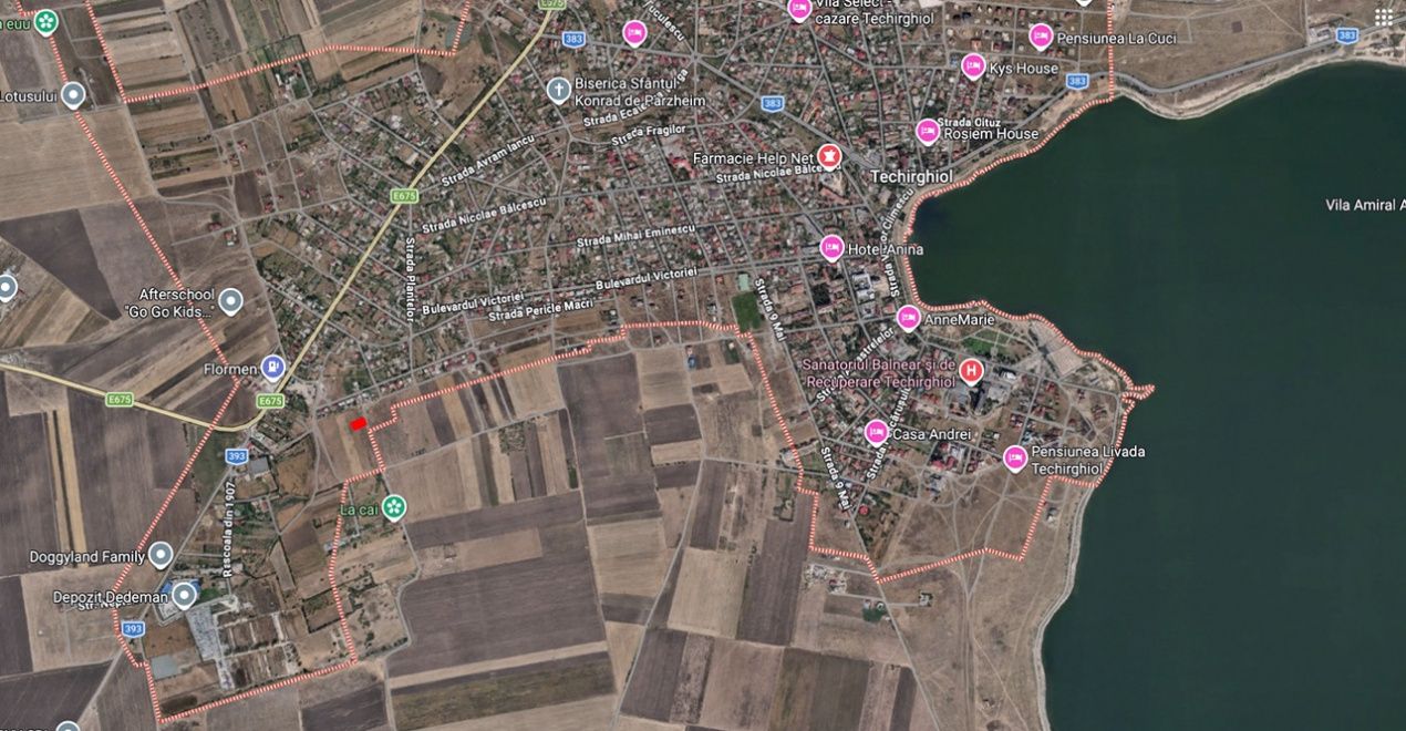Teren intravilan în Techirghiol, 500 mp, deschidere 19,3 mp – fotografia 2 din 5