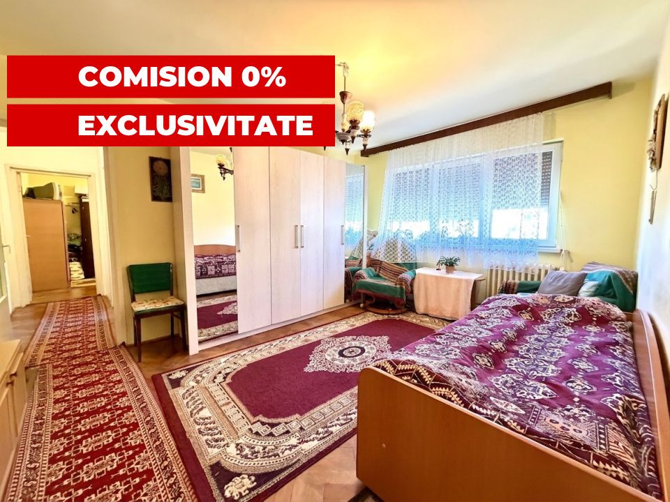 COMISION 0% - Apartament cu 4 camere, 58 mp utili, etaj 3 - zona Dacia – fotografia 1 din 9