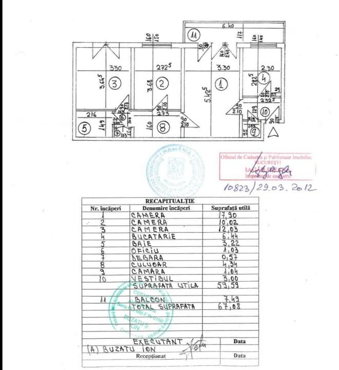 | 3 Camere| Et.3/4 | Zona Titan | Auchan Titan | Recent Renovat | – fotografia 9 din 9