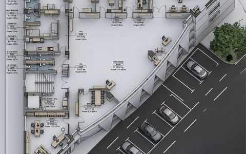 Spațiu de birouri în Aviatiei – Etaj integral 535 mp
