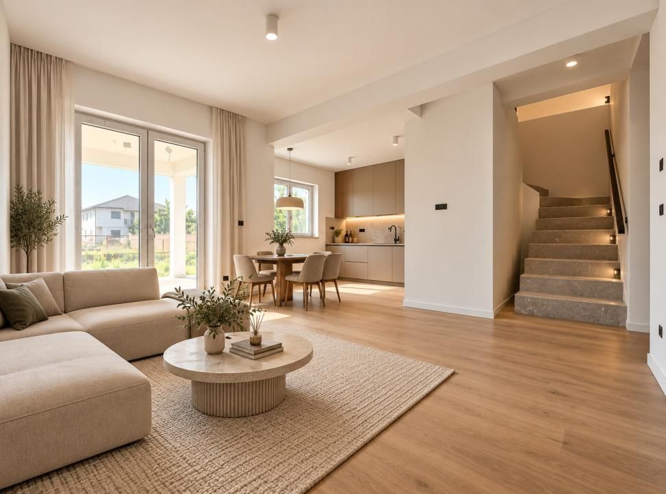 Duplex 4 camere, 132mp utili, 270mp teren - Dumbravita – fotografia 1 din 19