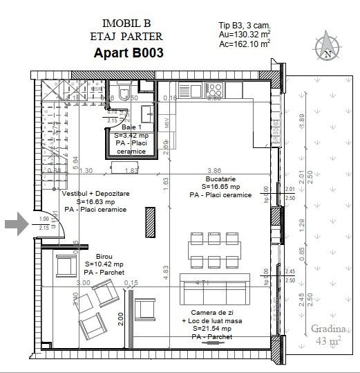3 camere duplex Pipera | grădină proprie | 130 m² | proiect premiu – fotografia 10 din 11