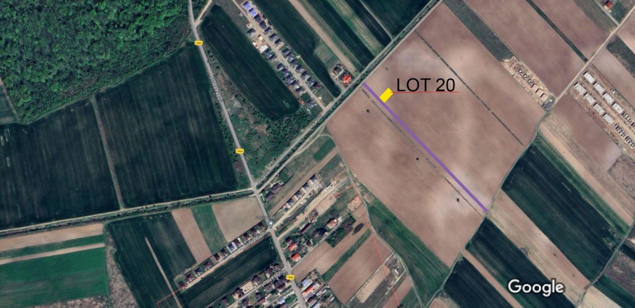 Teren intravilan 500/1000mp Săbăreni | 300m de pădure si 1km de Autostrada A0 – fotografia 2 din 7