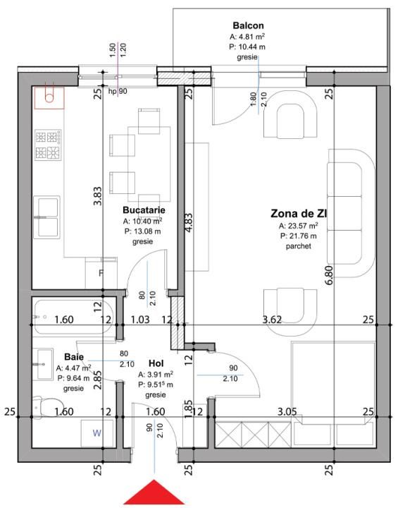TVA inclus | Garsoniera decomandata in Pitesti | Zona Stadion – fotografia 9 din 12
