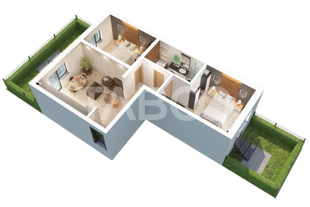Apartament 3 camere cu gradina si decomandate de vanzare Doamna Stanca – fotografia 3 din 7