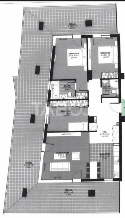 Apartament cu 4 camere la cheie cu terasa generoasa Buna Ziua – fotografia 10 din 10