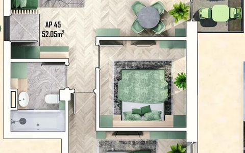 Apartament finisat, 3 camere, 52 mp-Apahida