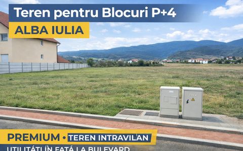 OKAZIE ! Teren Intravilan 4080 mp. D=31 m. PUZ BLOCURI P+3+1 Rh Asfalt Utilitati