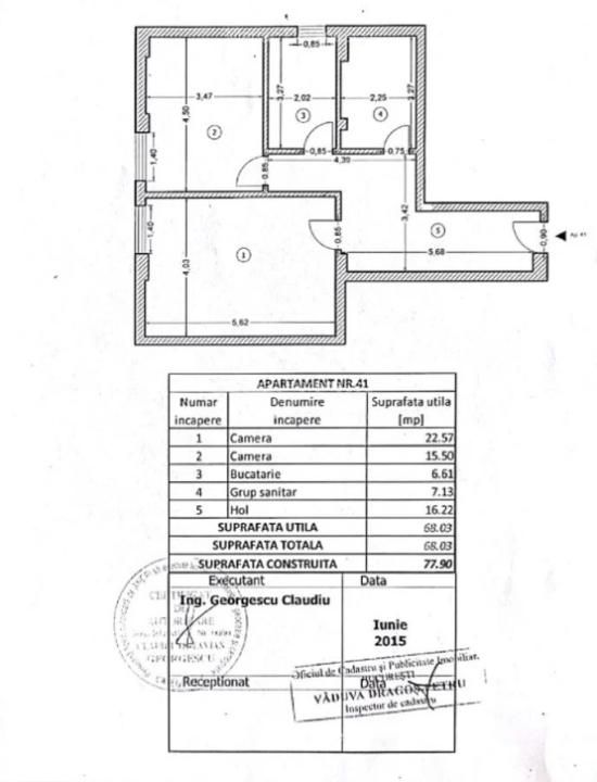 Apartament 2 Camere | 68 MP | Gorjului | Bloc 2015 | Centrală Proprie – fotografia 10 din 10
