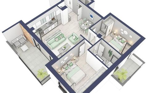 Apartament 3 camere, etaj 1, intabulare vara 2026