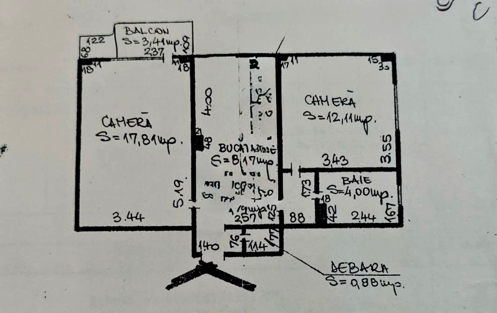 Apartament 2 camere, 50mp+balcon, LIFT, mobilat complet, zona pod Calvaria! – fotografia 8 din 8