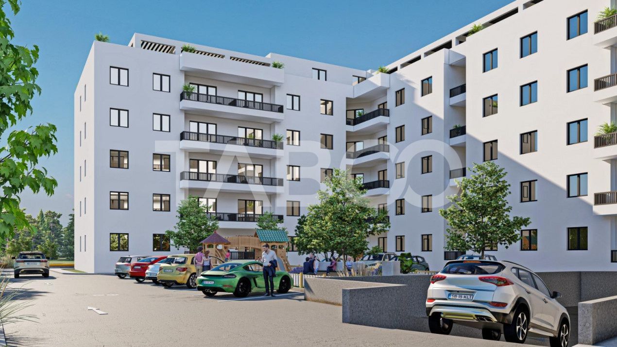 Apartament decomandat 2 camere 64 mpu si 2 balcoane zona Rahovei Sibiu – fotografia 14 din 16